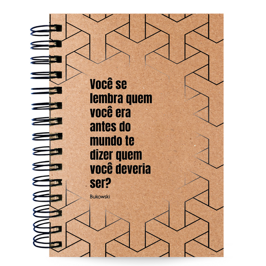 Caderno Pautado Filosofia 125 Folhas 90g A5 Bukowski Você se Lembra