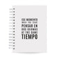 Agenda Semanal Vertical Datada 2026 Espanhol x Inglês 120 Fls 90g A5