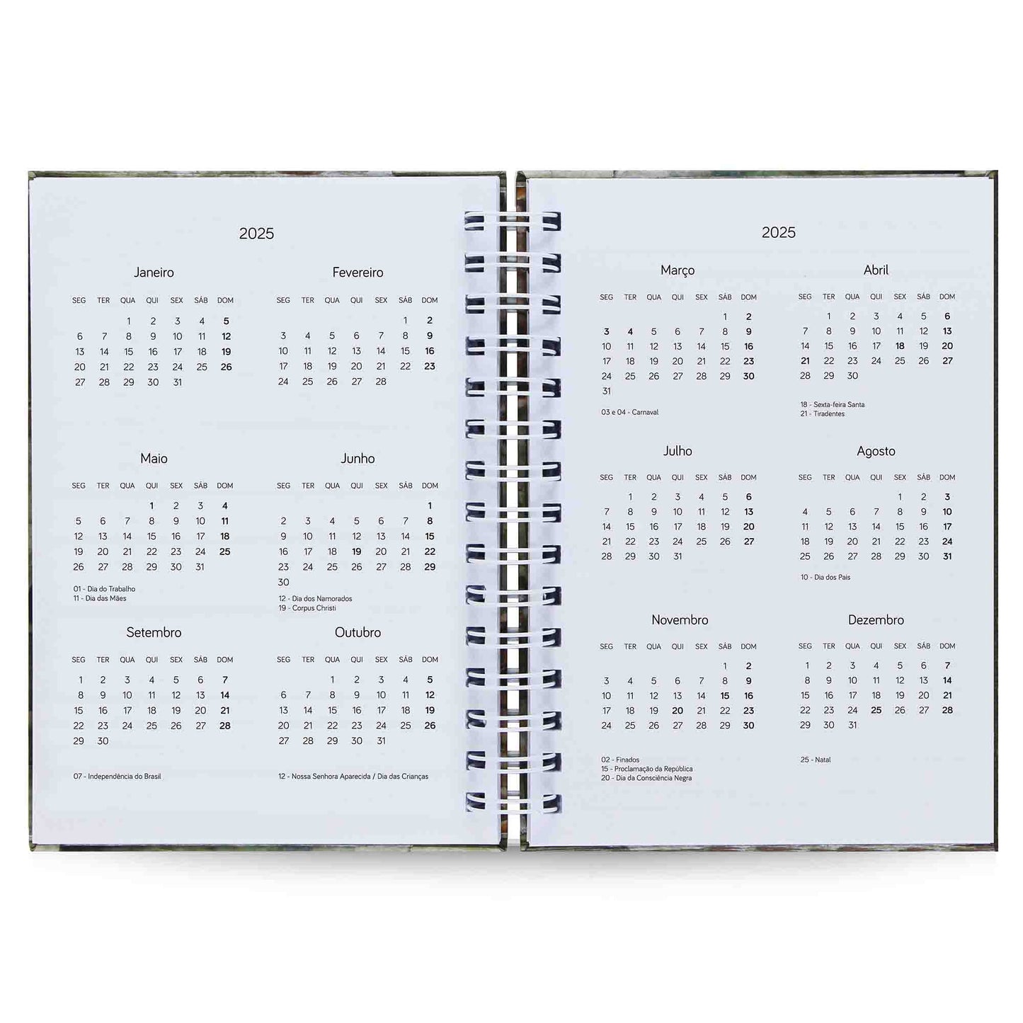 Agenda Diária Datada 2025 Mona Lisa 212 Fls 75g A5