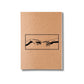 Kit 6x Cadernetas Arte Minimalista Capa Kraft Flexível 40 Pág A5