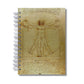 Agenda Semanal Vertical Datada 2026 Homem Vitruviano 120 Fls 90g A5