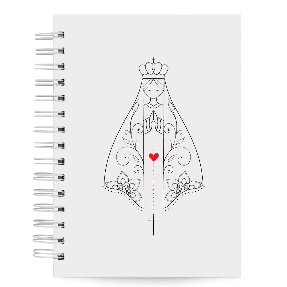 Planner Devocional Estudo Bíblico Diário A5 Nossa Senhora