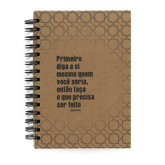 Agenda Semanal Datada 2026 Epicteto Primeiro Diga 120 Fls 90g A5