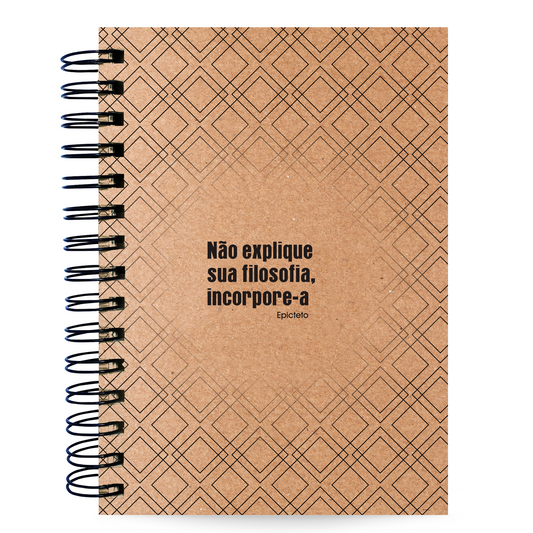 Caderno Pautado Estoicismo 125 Folhas 90g A5 Epicteto Filosofia