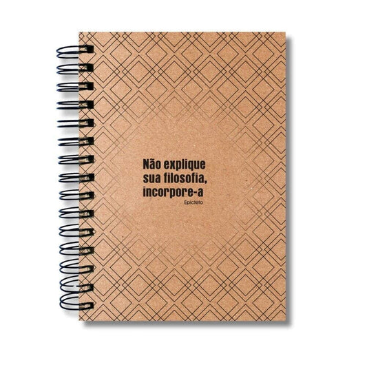 Caderno Pautado Estoicismo 125 Folhas 90g A5 Epicteto Filosofia