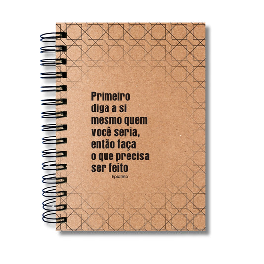 Planner Diário Premium Permanente Epicteto Capa Dura 212 Folhas A5