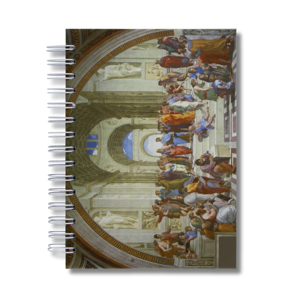 Caderno Pautado 125 Folhas 90g A5 Obras de Arte Escola de Atenas