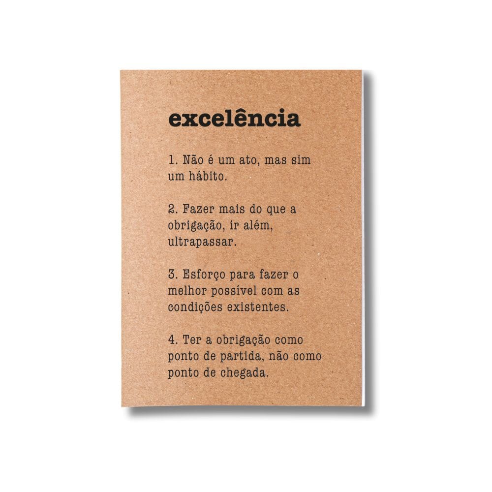 Kit 6x Cadernetas Significados Capa Kraft Flexível 40 Pág A5