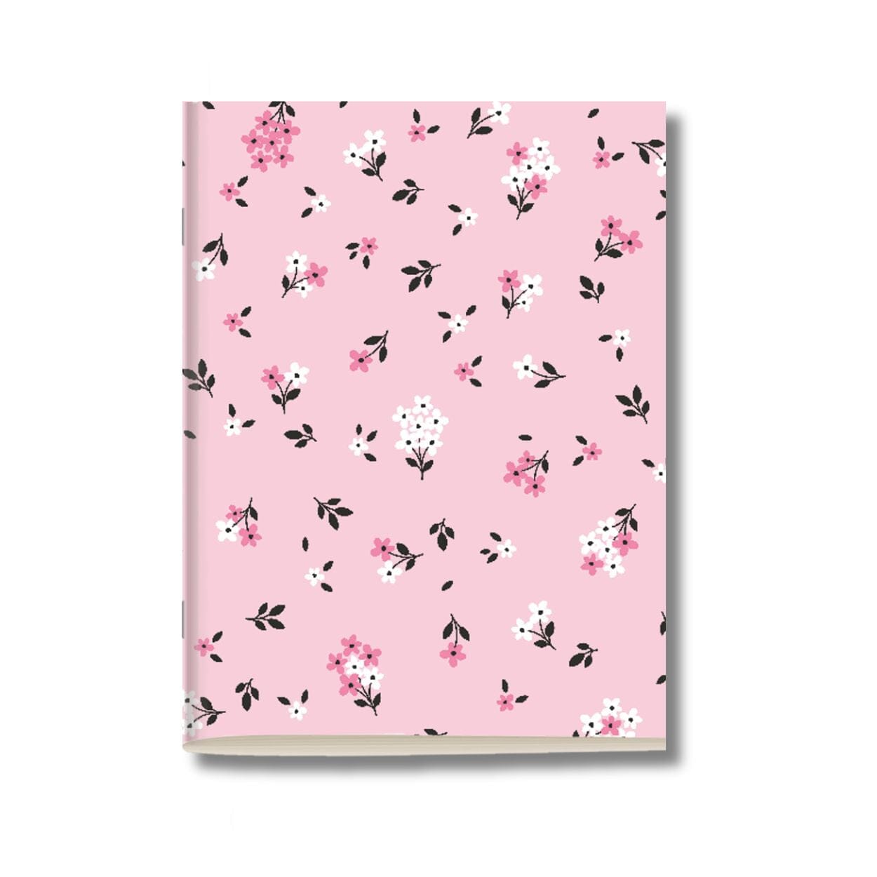 Kit 6x Cadernetas Flores Minimalistas Capa Flexível 40 Páginas Pólen A5
