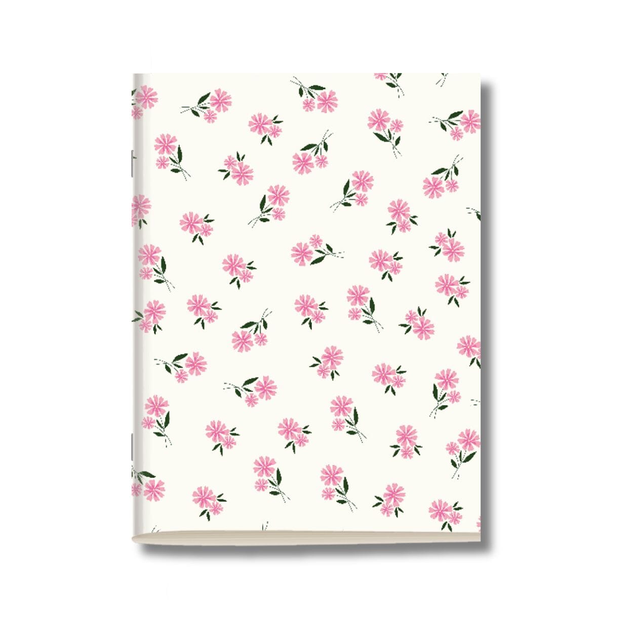 Kit 6x Cadernetas Flores Minimalistas Capa Flexível 40 Páginas Pólen A5