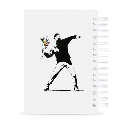 Caderno Banksy Capa Dura 125 Folhas 90g Pautado A5