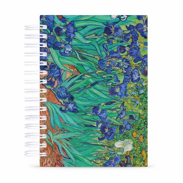 Caderno Van Gogh Lírios Capa Dura 125 Folhas Tamanho A5