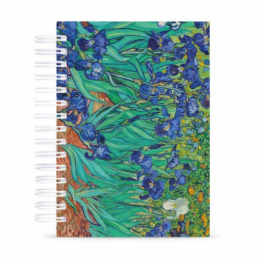 Caderno Van Gogh Lírios Capa Dura 125 Folhas Tamanho A5