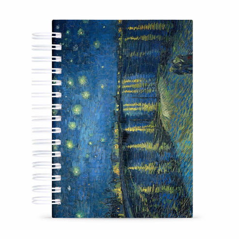 Agenda Semanal Vertical Datada 2026 Noite Estrelada Ródano 120 Fls 90g A5
