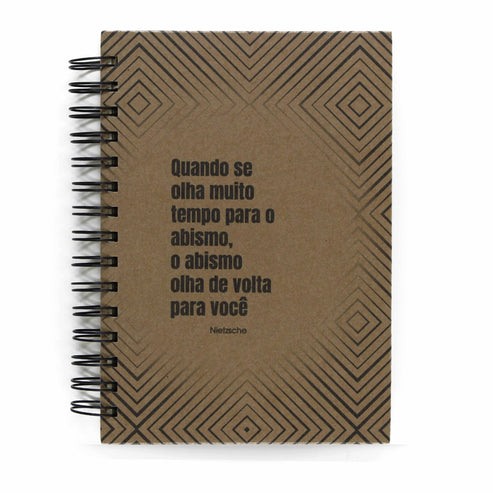 Agenda Semanal Datada 2026 Nietzsche Abismo 120 Fls 90g A5