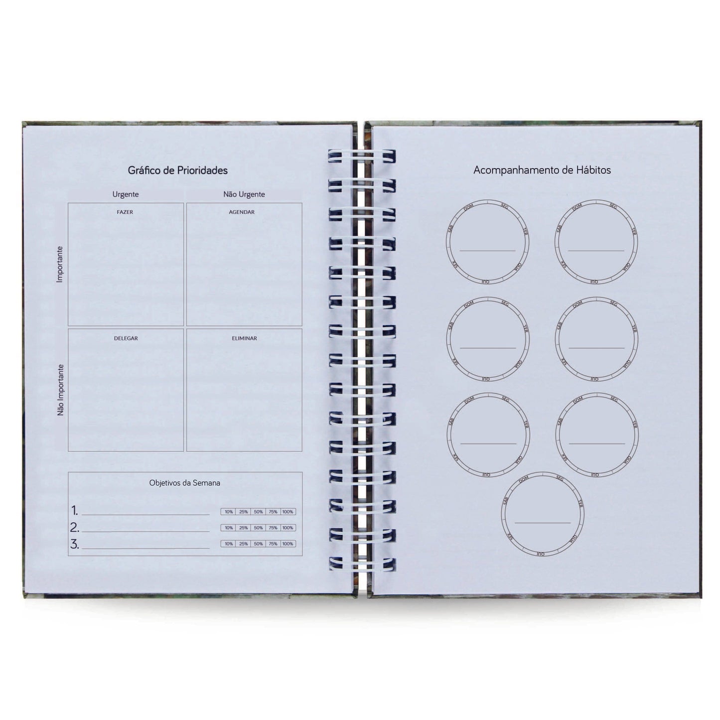 Planner Semanal Capa Dura Brinco de Pérola 156 Folhas 75g A5