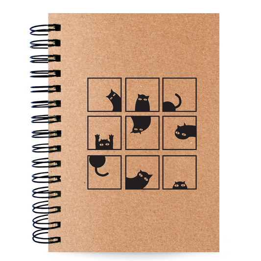Caderno Pautado Minimalista 125 Folhas 90g A5 Gatices