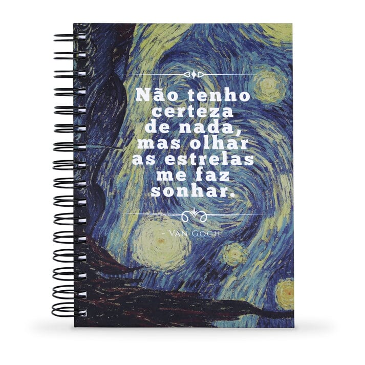 Agenda Diária Datada 2026 Van Gogh Estrelas 212 Fls 75g A5