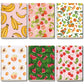 Kit 6x Cadernetas Frutas Capa Flexível 40 Páginas Pólen A5