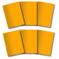 Kit 6x Cadernetas Sem Pauta Capa Flex 40 Pág Pólen A5 Amarelo