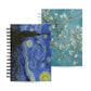 Kit 2x Caderno Pautado Van Gogh Noite Estrelada e Amendoeira A5