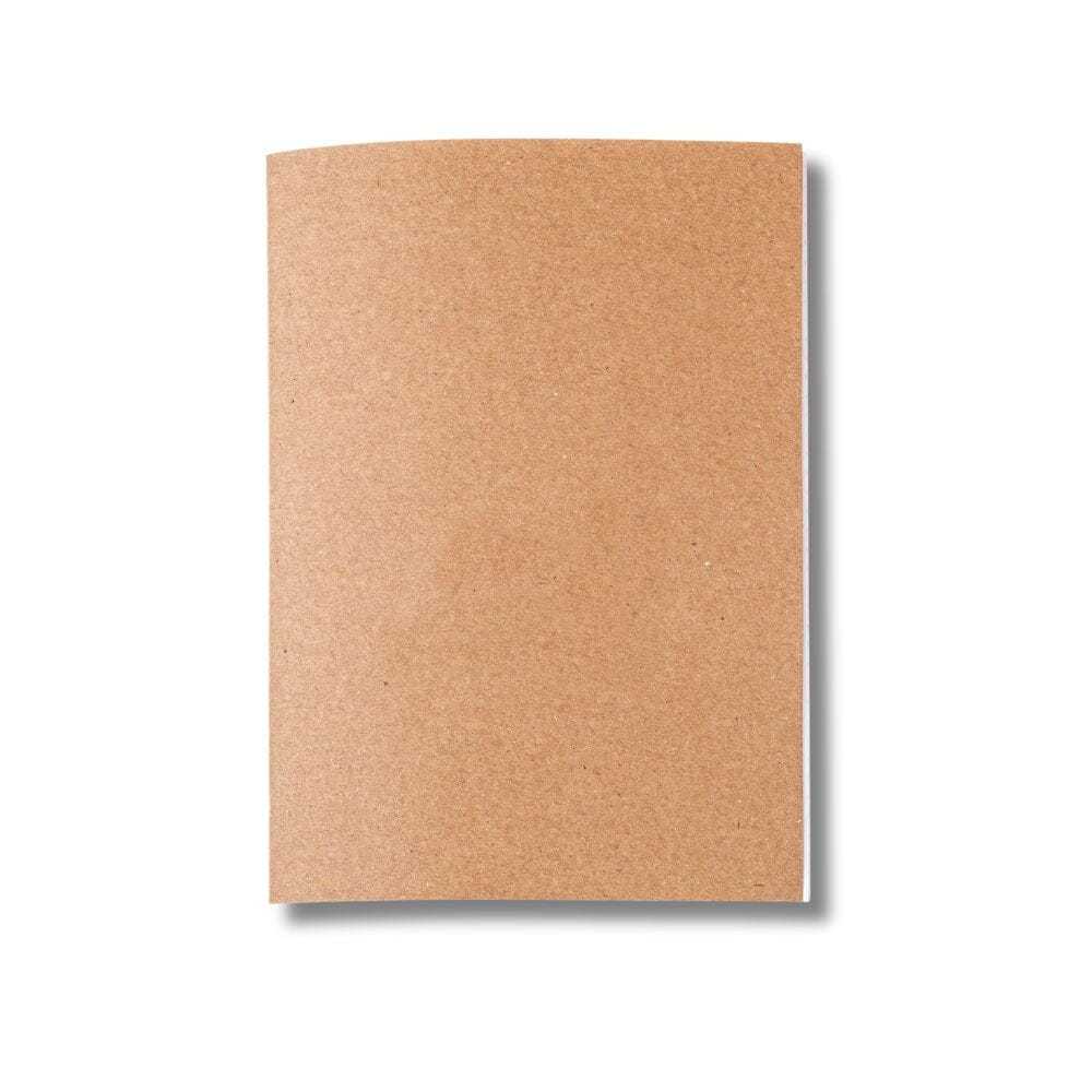 Kit 6x Cadernetas Kraft Sem Pauta Capa Flexível 40 Páginas Pólen A5