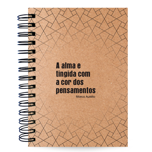 Caderno Pautado Estoicismo 125 Folhas 90g A5 Marco Aurélio Alma
