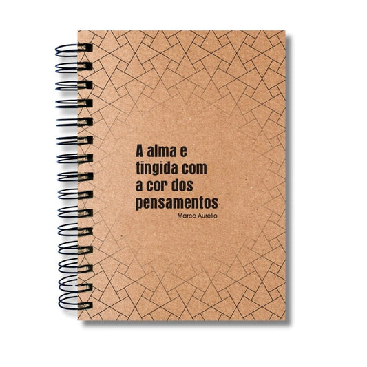Caderno Pautado Estoicismo 125 Folhas 90g A5 Marco Aurélio Alma