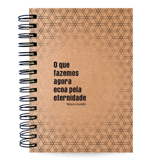 Caderno Pautado Estoicismo 125 Folhas 90g A5 Marco Aurélio Eternidade
