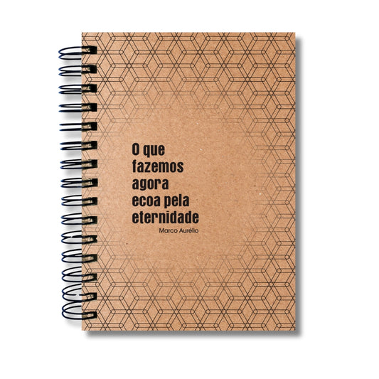 Planner Semanal Estoicismo 52 Semanas Capa Kraft + BÔNUS Bloco Planejador Diário