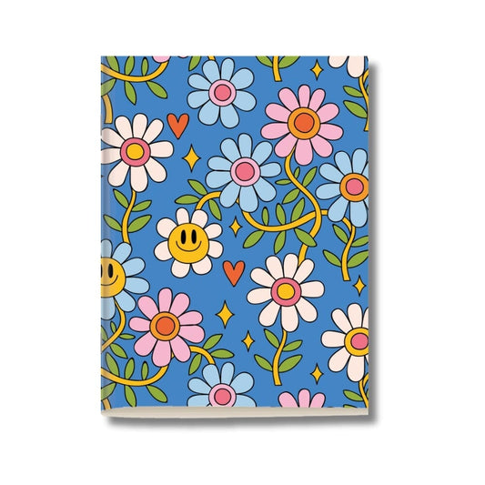 Capa Flores Retrô Azul