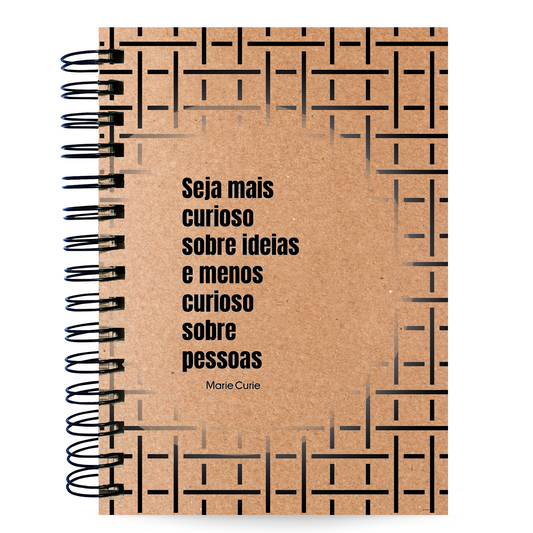Caderno Pautado Filosofia 125 Folhas 90g A5 Marie Curie Curioso