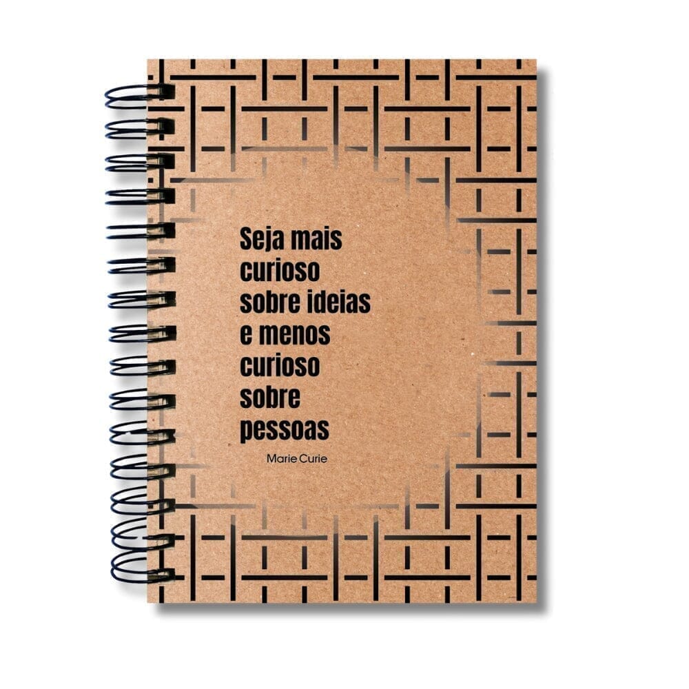 Caderno Pautado Filosofia 125 Folhas 90g A5 Marie Curie Curioso
