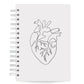 Caderno Pautado Minimalista 125 Folhas 90g A5 Coração