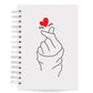 Agenda Semanal Vertical Datada 2026 Finger Heart 120 Fls 90g A5