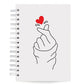 Agenda Semanal Datada 2025 Finger Heart 120 Fls 90g A5