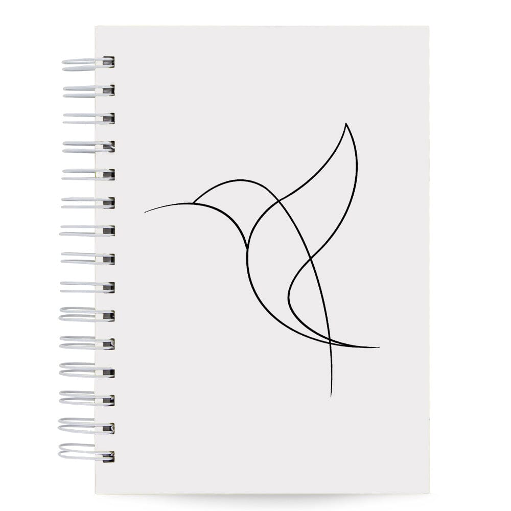 Caderno Pautado Minimalista 125 Folhas 90g A5 Beija-Flor