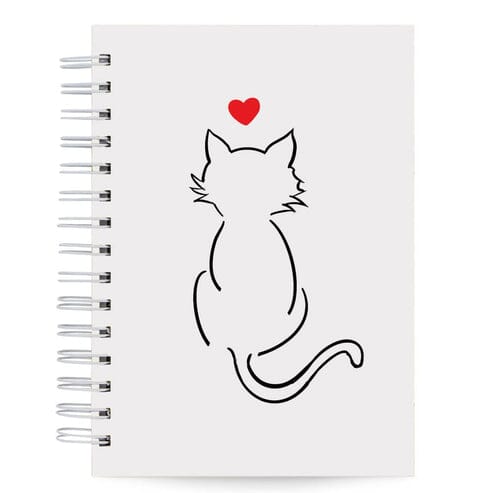 Agenda Diária Datada 2025 Gato Minimalista 212 Fls 75g A5