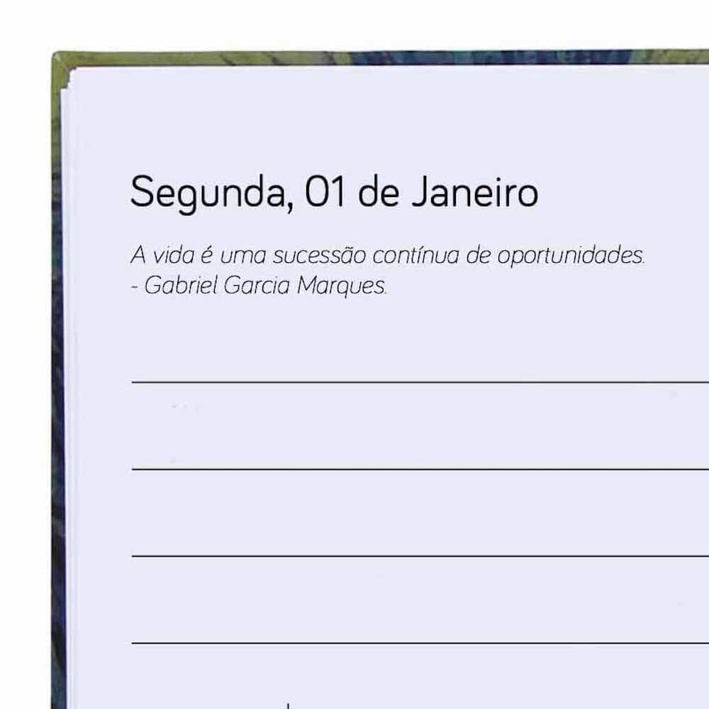 Agenda Diária Datada 2025 Mona Lisa 212 Fls 75g A5