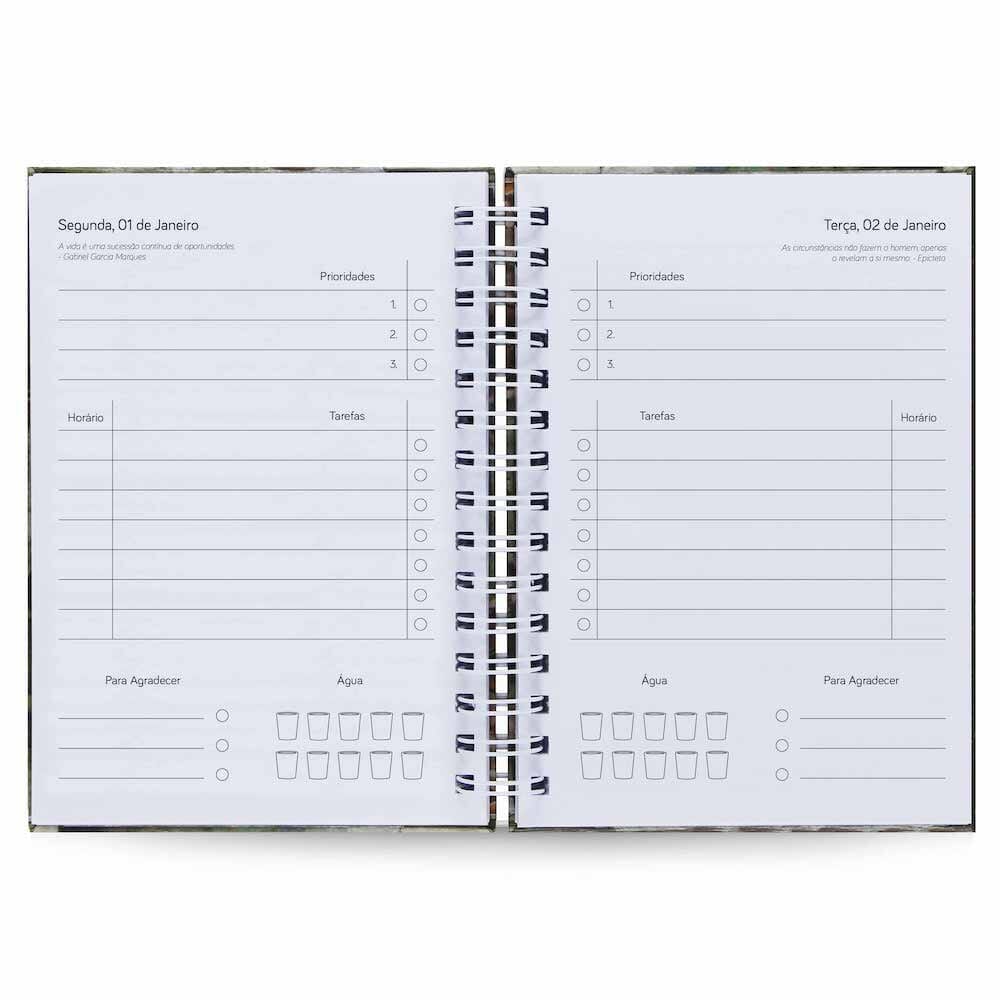 Agenda Diária Datada 2025 Mona Lisa 212 Fls 75g A5