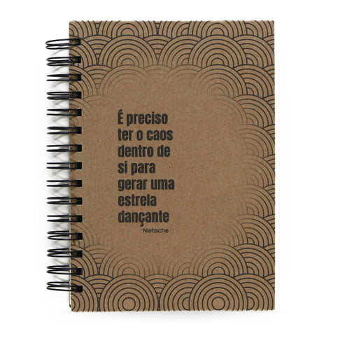 Agenda Semanal Datada 2026 Nietzsche Caos 120 Fls 90g A5