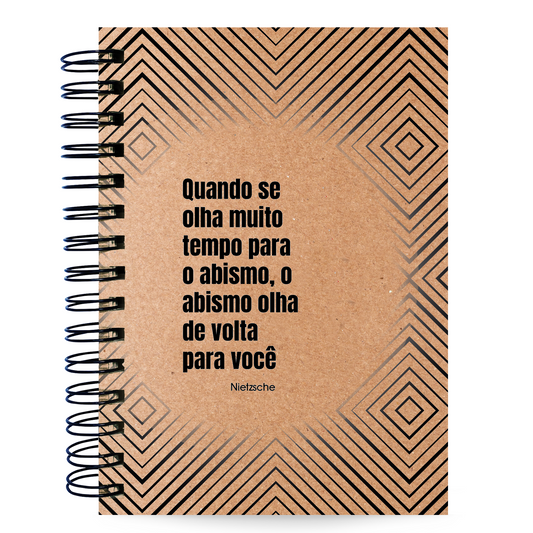 Caderno Pautado Filosofia 125 Folhas 90g A5 Nietzsche Abismo