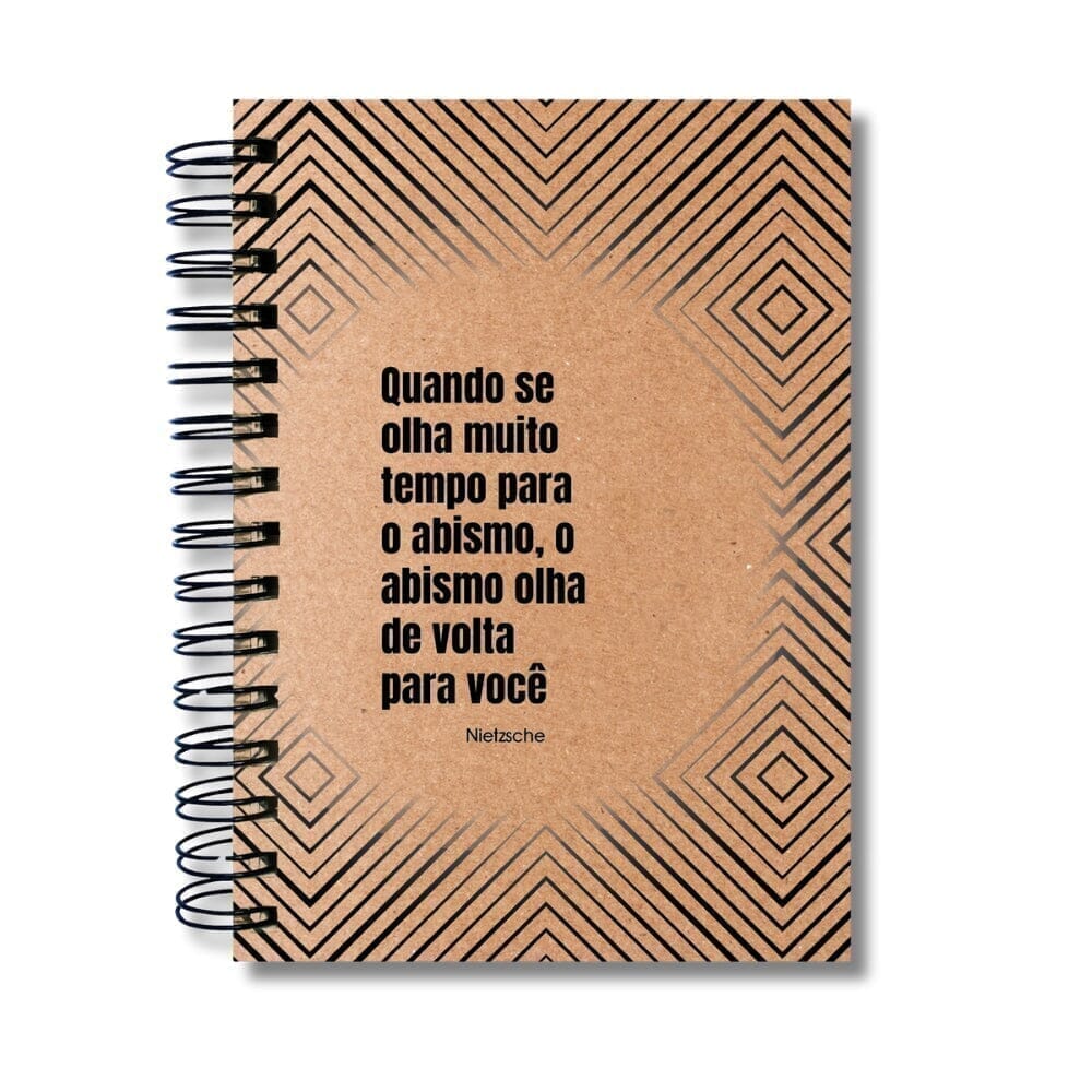 Caderno Pautado Filosofia 125 Folhas 90g A5 Nietzsche Abismo