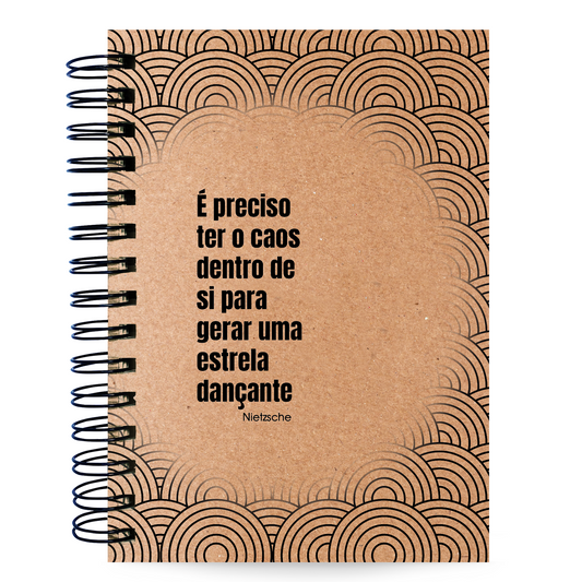Caderno Pautado Filosofia 125 Folhas 90g A5 Nietzsche Caos
