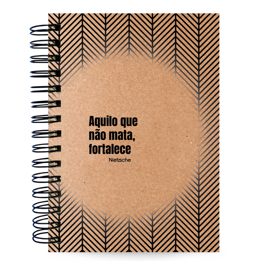 Caderno Pautado Filosofia 125 Folhas 90g A5 Nietzsche Fortalece