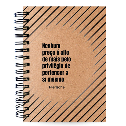 Agenda Diária Pautada Datada 2027 Nietzsche Privilégio A5