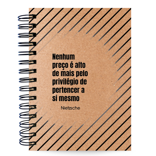 Caderno Pautado Filosofia 125 Folhas 90g A5 Nietzsche Privilégio
