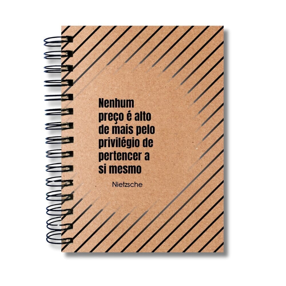 Caderno Pautado Filosofia 125 Folhas 90g A5 Nietzsche Privilégio