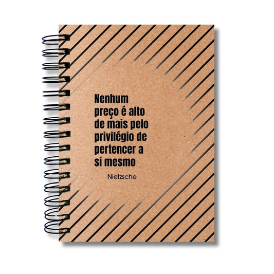 Caderno Pautado Filosofia 125 Folhas 90g A5 Nietzsche Privilégio