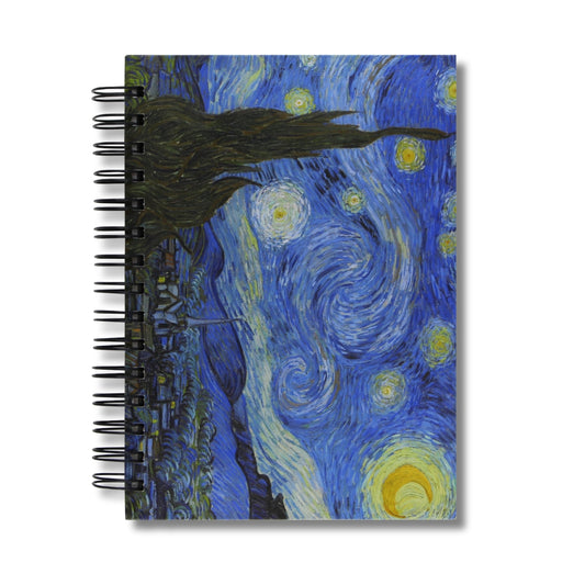 Caderno Sem Pautas Capa Dura 100 Fls 200 Pág A5 Noite Estrelada